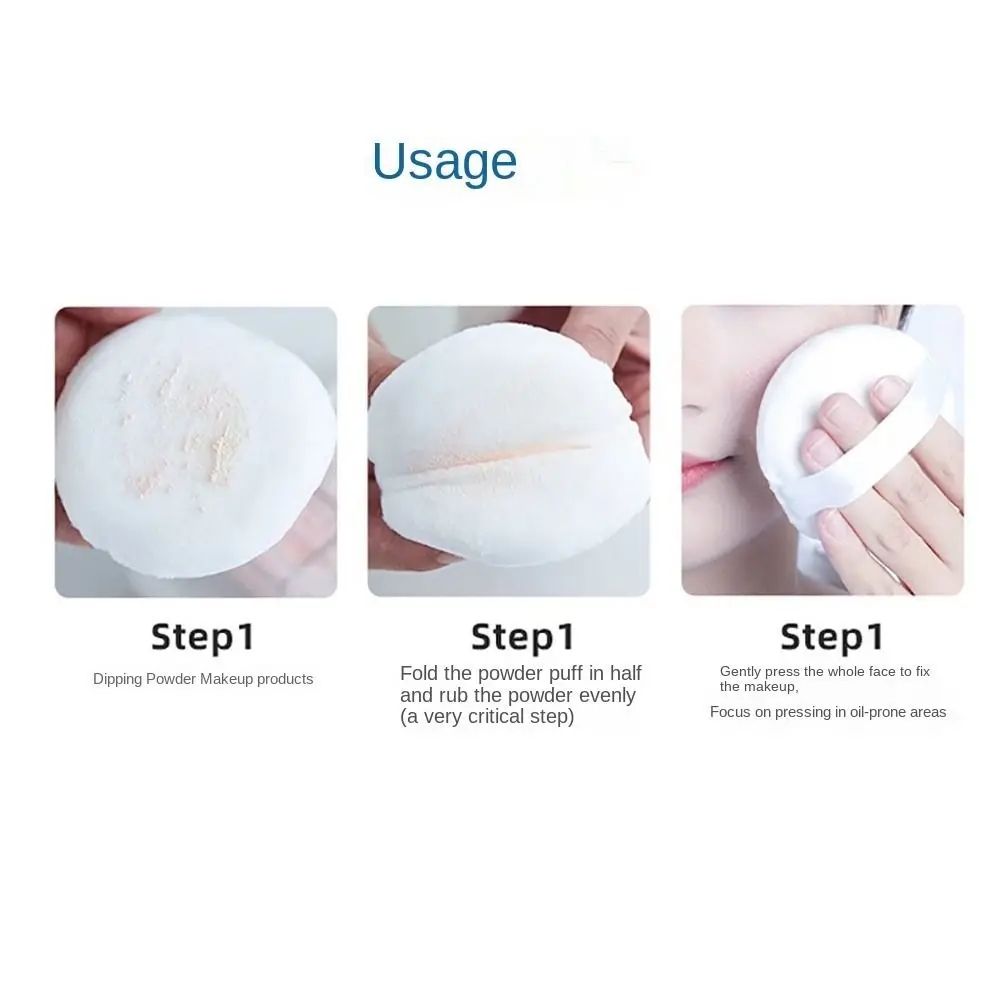 2/4/7pcs 소프트 코스메틱 퍼프 박스 포함 짧은 벨벳 파우더 퍼프 메이크업 도구 라운드 모양 파운데이션 스펀지 여성 뷰티