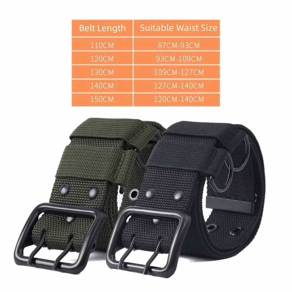 Men's Adjustable Nylon Braided Training Belt, Multifunctional