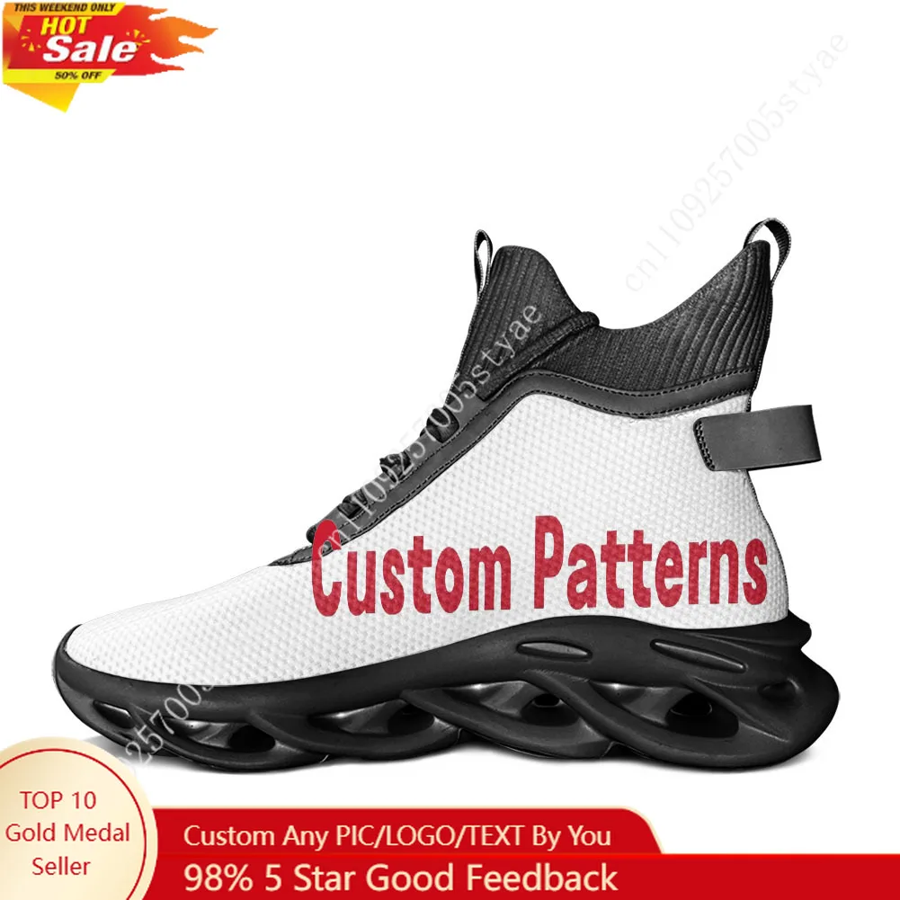 

Personalized Patterns High Top Flats Sneakers Mens Womens Hiking Sneakers Travel Mountaineering Lightweight Running Shoe