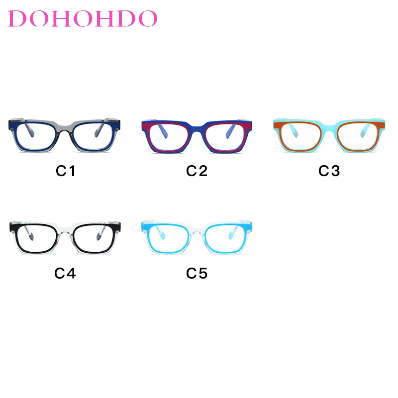 Fashion Retro Rectangle Optical Spectacle Men Women Luxury Brand Designer Anti-Blue Light For Computer Game Eyeglasses Unisex