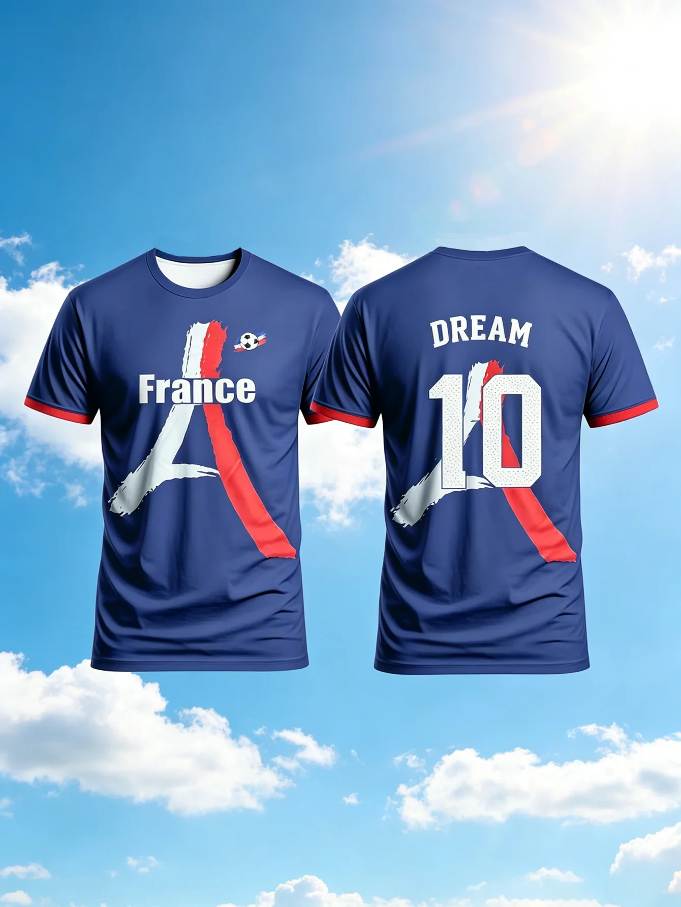 Football Training T-shirt - Comfortable and Breathable - Personalized Home Clothing
