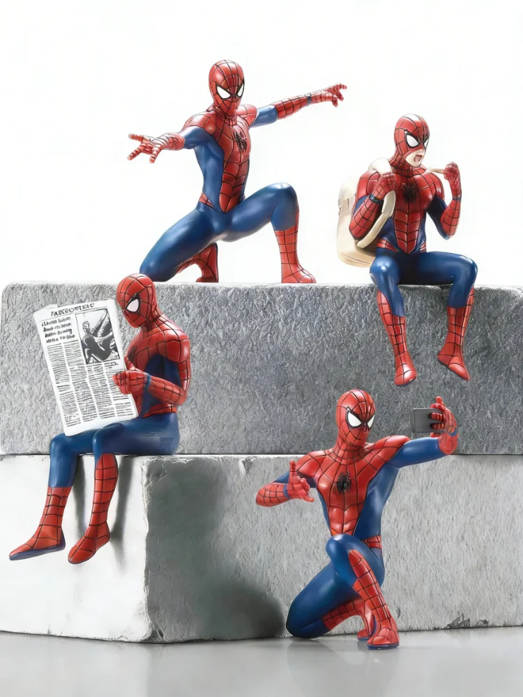 U HOT Hasbro Marvel Spider Man super-héros Spiderman 7-9 cm figurine Spider-Man Anime Collection Mini jouets modèle enfants cadeau