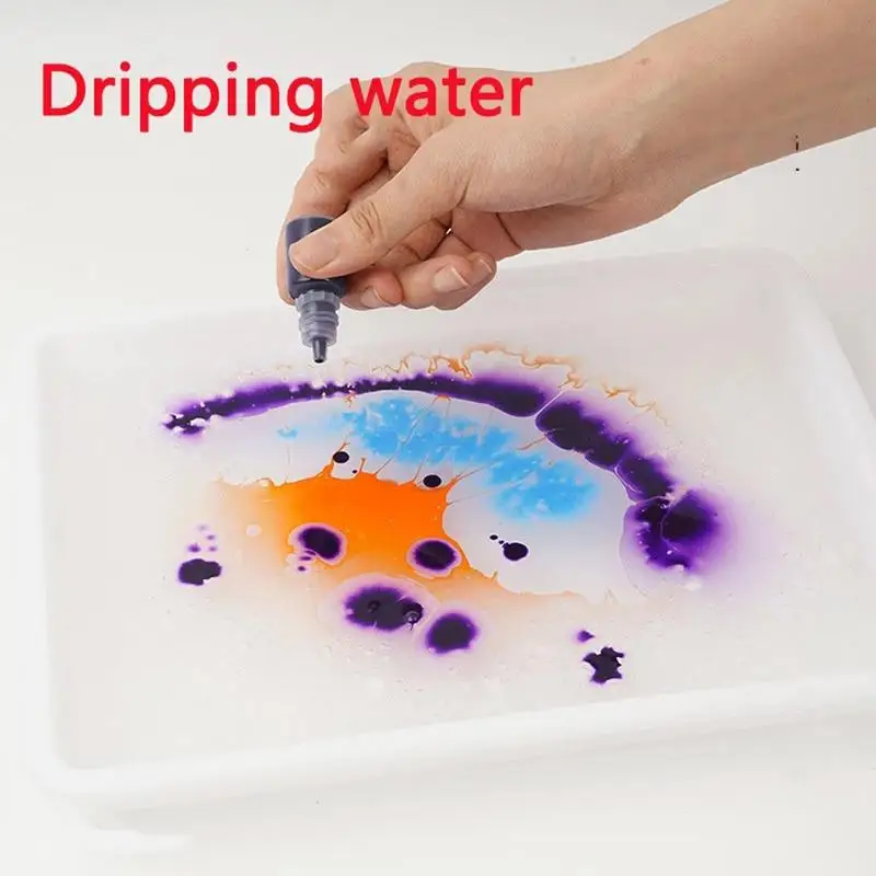 Kids Marbling Paint Kit Craft Supplies Marble Painting For Artist Creative Toys Holiday Gifts For Girls And Boys Ages 6 7 8 9 10