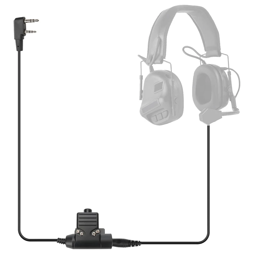Walkie Talkie BaoFeng UV-82 Radio Headset PTT U94 Airsoft Taktische Headset Kenwood (für baofeng) Stecker Taktische Headset Zubehör