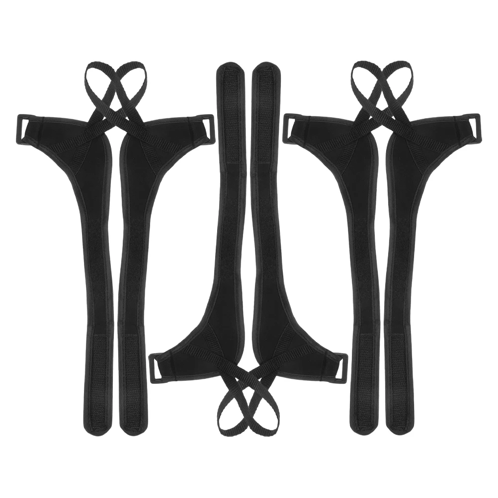 

6 Pcs Ski Pole Wristband Climbing Sticks Backpack Foldable Accessories Cane Holders for Walking Canes Polyester Strap Keeper