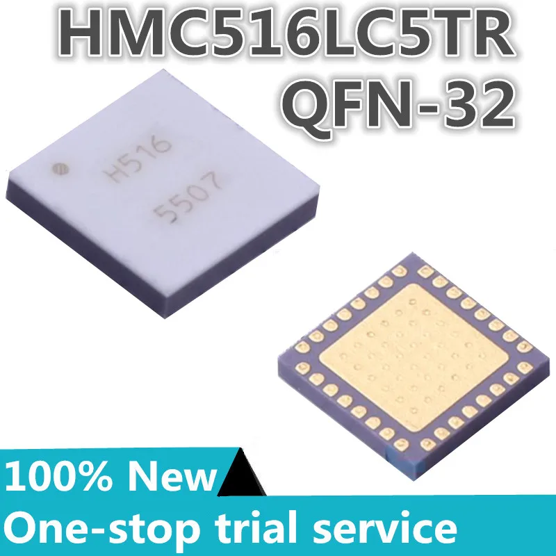 

1-10PCS %New original HMC516LC5TR HMC516LC5 Screen printing H516 QFN-32 Rf amplifier IC general 9GHz ~ 18GHz