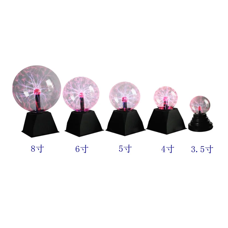 Touch Sensor Night Light USB Originality Magic Desk Light Children\'s Gift Party Bedroom Decor Glass Plasma Ball Lamp