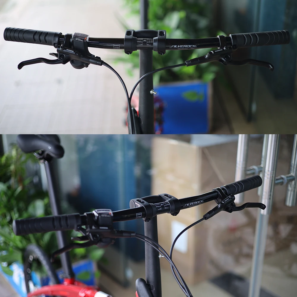 SILVEROCK Carbon Handlebar 31.8mm 25.4mm x 620mm Back Sweep 7 Degrees Flat Bar for TERN K3Plus D9 Birdy Brompton Folding Bike