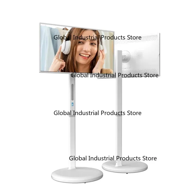 32 Inch HD Touch LCD TV with Moveable Stand 8+128G Storage 12-Inch Interactive Screen Built-In Battery USB WiFi Connectivity