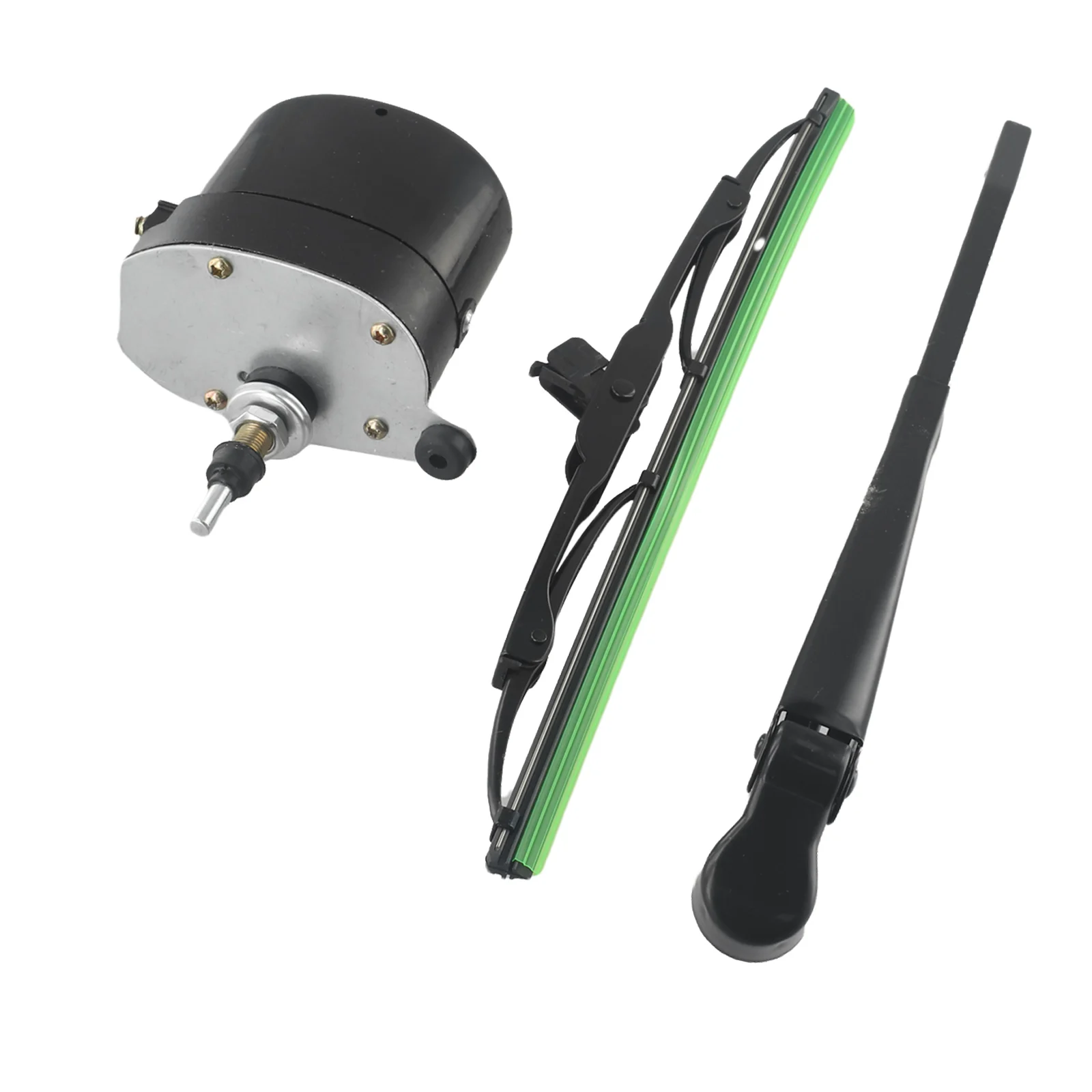12V Windscreen Wiper Motor with Blade Designed for Fishing Boats Caravans Tractors and UTV Vehicle Windshield Use