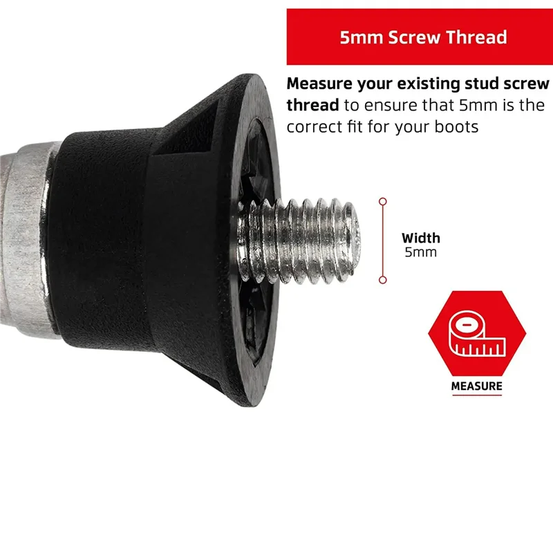 

12 PCS Football Boot Replacement Spare Parts Spikes Football Boot Studs For M5 Threaded Football Boots 13Mm