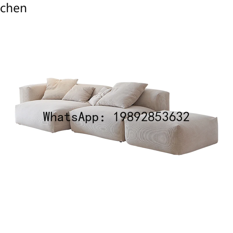 P5/20  module sofa living room modern simple retro style corduroy removable and washable fabric sofa home decor