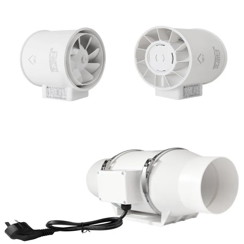 8 10 Ventilatore di scarico da 12 pollici Ventilatore per condotto da cucina Cappa da bagno Ventilazione Parete del bagno Finestra di purificazione dell'aria Ventilatore industriale