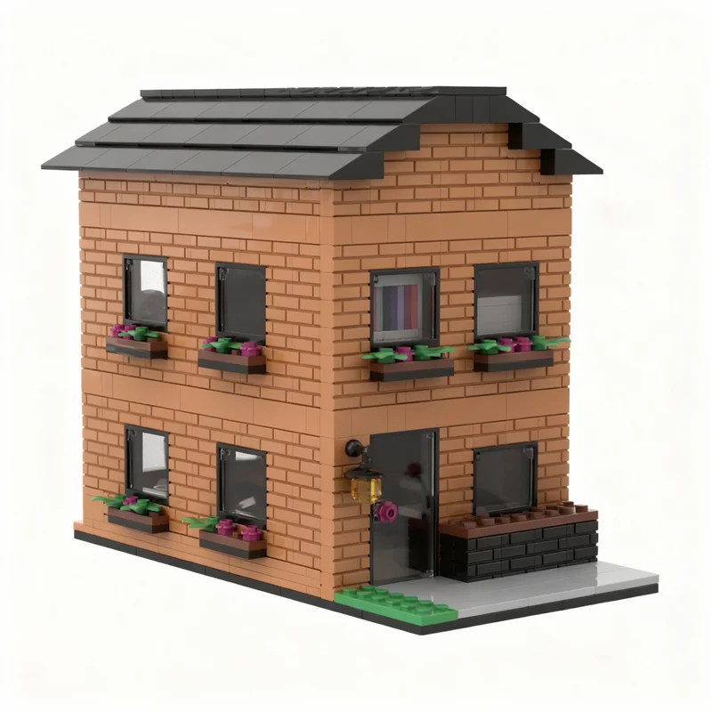 1115 stuks MOC Bloemenkast Huis Model Bouwstenen Constructie Kerstcadeau Monteer DIY Creatief Educatief Bouwsteen Speelgoed Idee