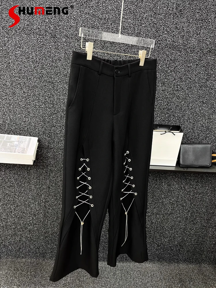 

Trendy High-end Trousers Men's 2025 Spring Autumn New Fashion Loose Comfort Straight Pants Male Stylish Black Wide-leg Trousers