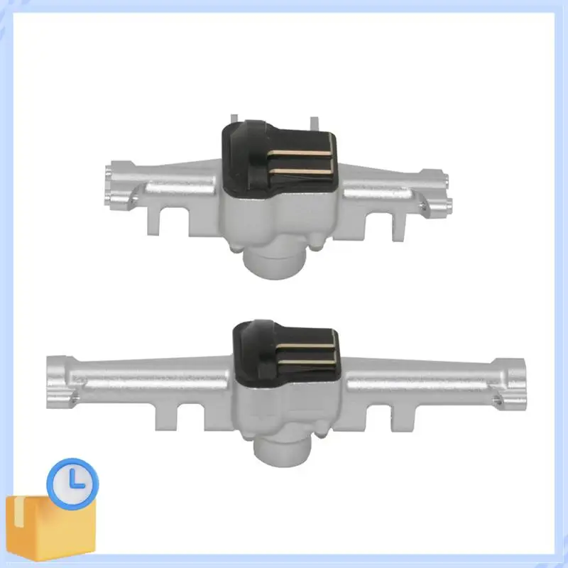 

ABTK-2Pcs Metal Front And Rear Axle Housing With Brass Axle Cover For Traxxas TRX4M 1/18 RC Crawler Car Upgrades Parts