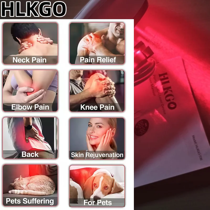 

NEW Dual Wavelength 650nm 808nm, Low Level Laser Red Light Therapy for Cold Laser Pain Relief