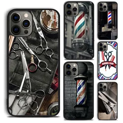 Barber Shop Hair Stylist tools phone Case Cover For iPhone 17 Air 16 15 14 Plus Apple 11 12 13 Pro Max coque