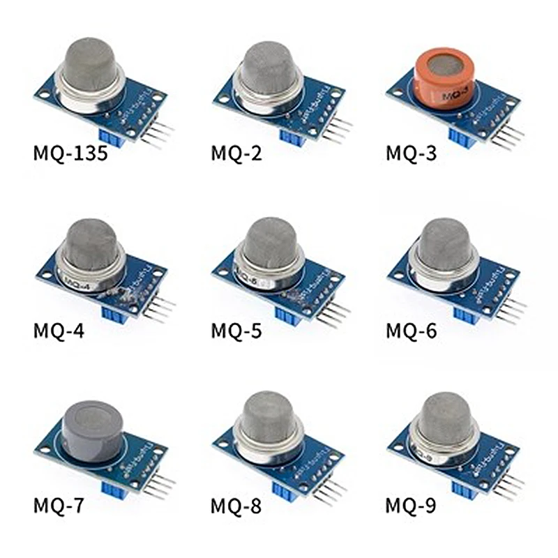 MQ-2 MQ-3 MQ-4 MQ-5 MQ-6 MQ-7 MQ-8 MQ-9 MQ-135 Detection Smoke methane liquefied Gas Sensor Module for Arduino Starter DIY Kit