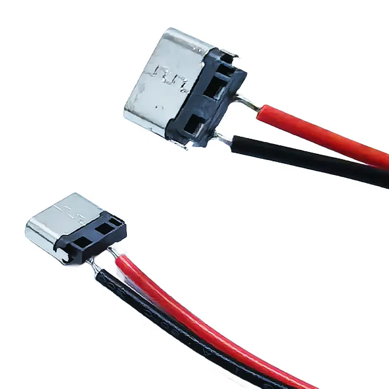 5-20PCS USB Jack Type-C 2Pin Welding Wire Female Connector  Simple fast charging interface