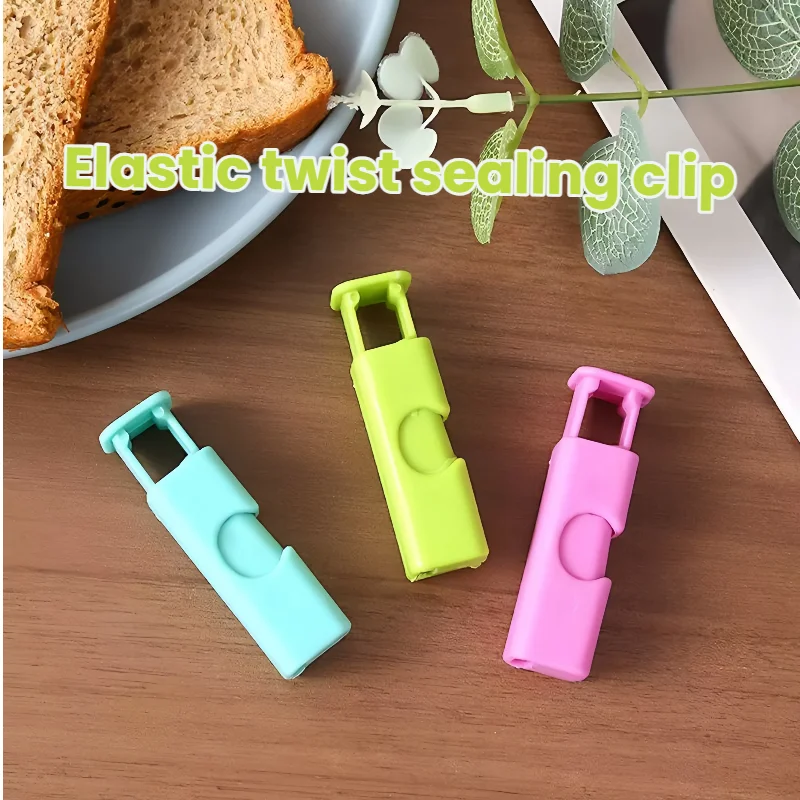 Clip de sellado elástico, clip conservante y a prueba de humedad, clip de cocina y hogar, clip de sellado multifuncional para bolsas de refrigerios