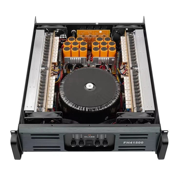 Professional Power Audio Amplifier with Class H Circuit  4 Channel Provide 800W, 1000W,1200W,1300W, 1500W for Choose