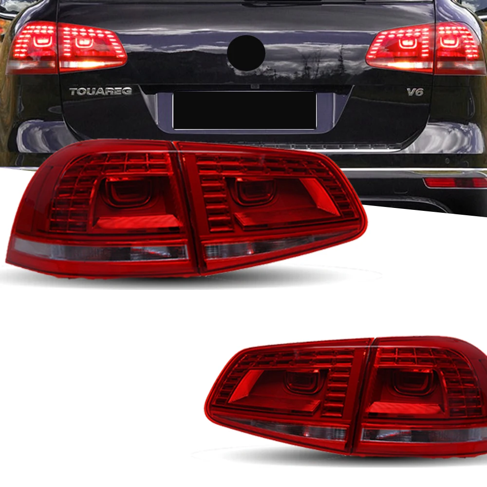 Taillight For VW Touareg LED Taillights 2011-2018 Tail Lamp Car Styling DRL Signal Projector Lens Auto Accessories Rear lights