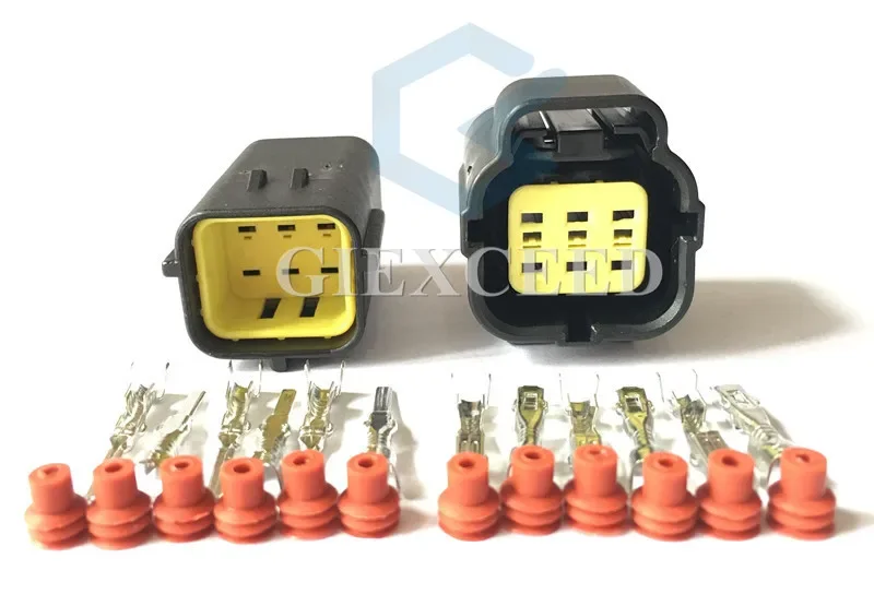 

2 Sets 6 Pin 174262-2 174264-2 /174265-7 Waterproof Wire Socket Auto Accelerator Pedal Sensor Plug AC Assembly For Hyundai Denso