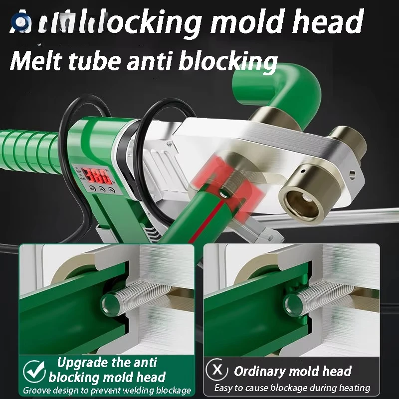 Plastic Welding Machine Digital Slide-Rail Heat Fusion Machine Household PPR Pipe Electrofusion Welder