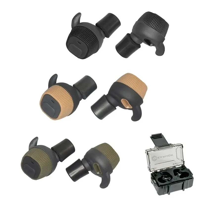 NRR22db EARMOR M20 Electronic Earplugs Headset Anti Noise Ear Plug Electronic Damper Sports Shooting For Wireless Headphones