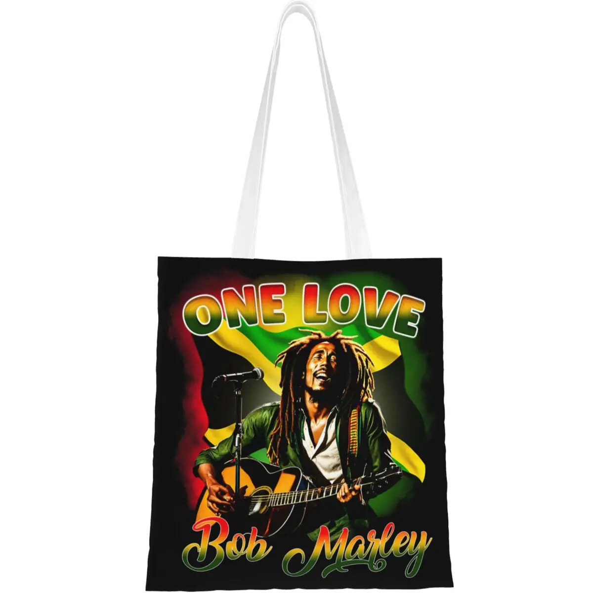 Женская Холщовая Сумка-тоут Reggae Rasta Bob Marley One Love Merch, простой стиль, растафарийский Лев Иуды, трендовые сумки Handbang