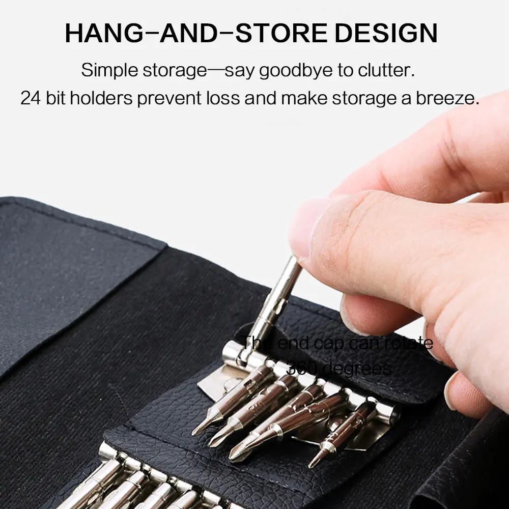 25 in 1 Precision Screwdriver Set Multifunctional Torx Screwdriver Bits Repair Tool Kit for Cell Phone Tablet PC Laptop Watch Eyeglass Electronic Device Camera Game Console DIY Fixing Hardware Hand Tools