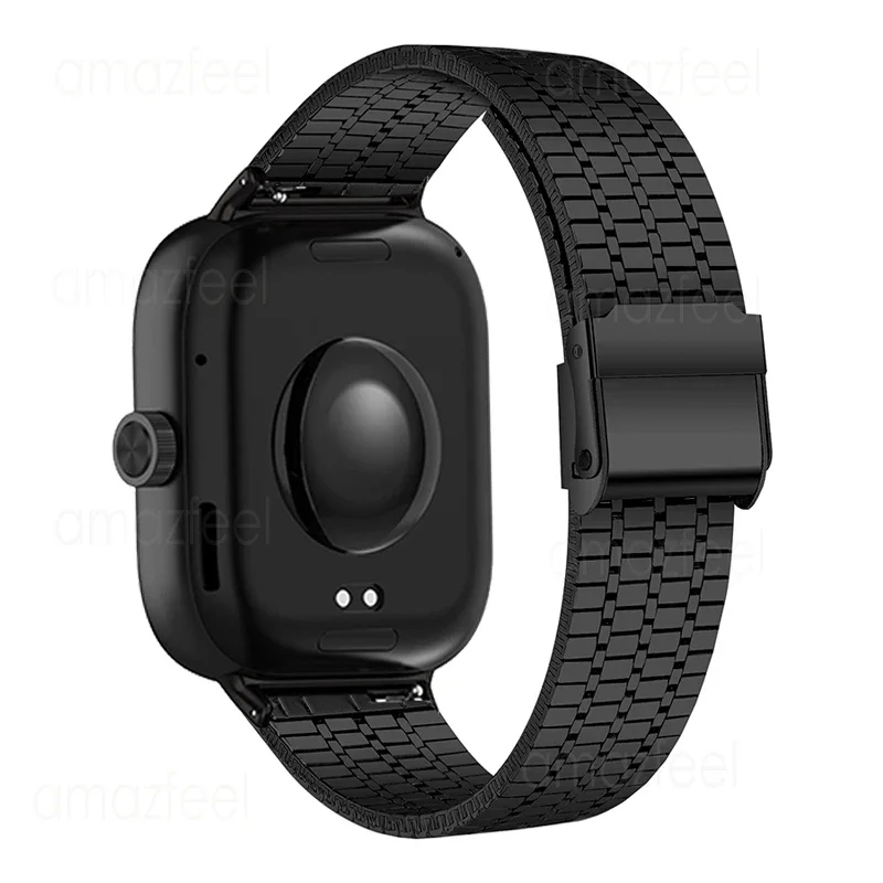 Pulseira de metal para redmi watch 4, pulseira de aço inoxidável para xiaomi mi band 9 pro, pulseira para xiaomi band 8pro