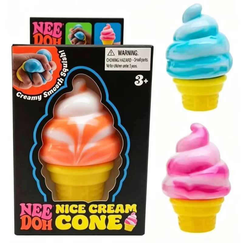Needoh Nice Ice-Cream Sensorik-Spielzeug Stressabbau Quetschspielzeug Anti-Angst-Spielzeug zur Entspannung und Stressabbau Kinder-Souvenir-Geschenk-Spielzeug