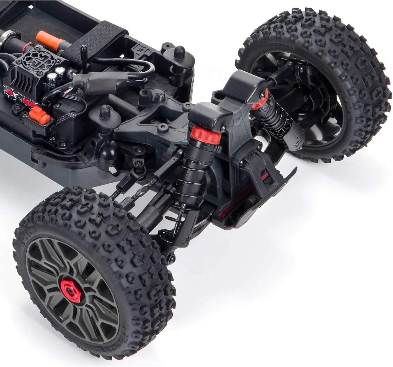 4X4 V3 3S BLX Brushless Buggy RC Truck RTR (Sender und Empfänger im Lieferumfang enthalten, Batterien und Ladegerät erforderlich), Rot, ARA4306V3,