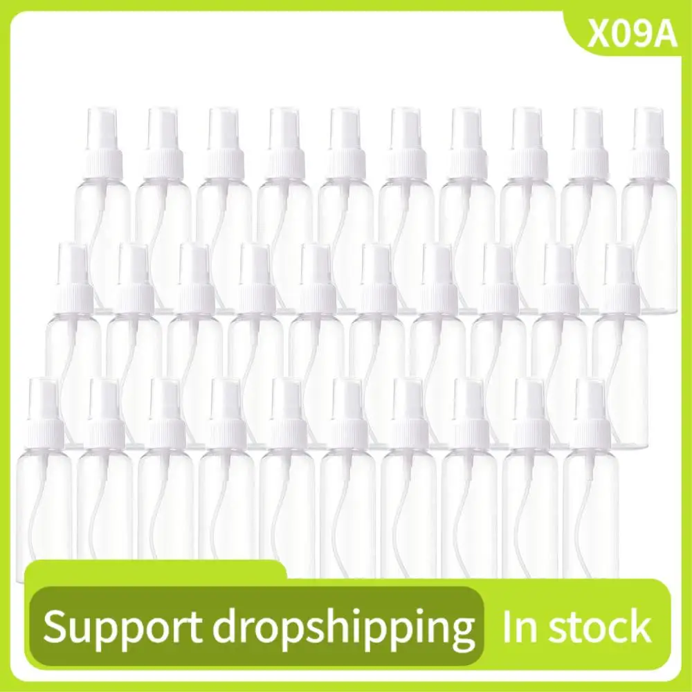 

X09A 50PCS 100 Ml Transparent Plastic & 50 Pieces 50Ml Spray Bottles
