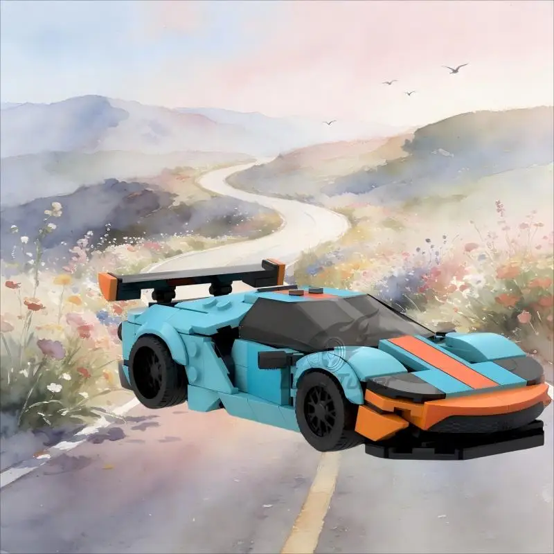 

Конструктор MOC-89738 GT Heritage: Спортивный автомобиль высшего класса, модель для сборки, 314 деталей, модульная технология, подарок, игрушка для сборки