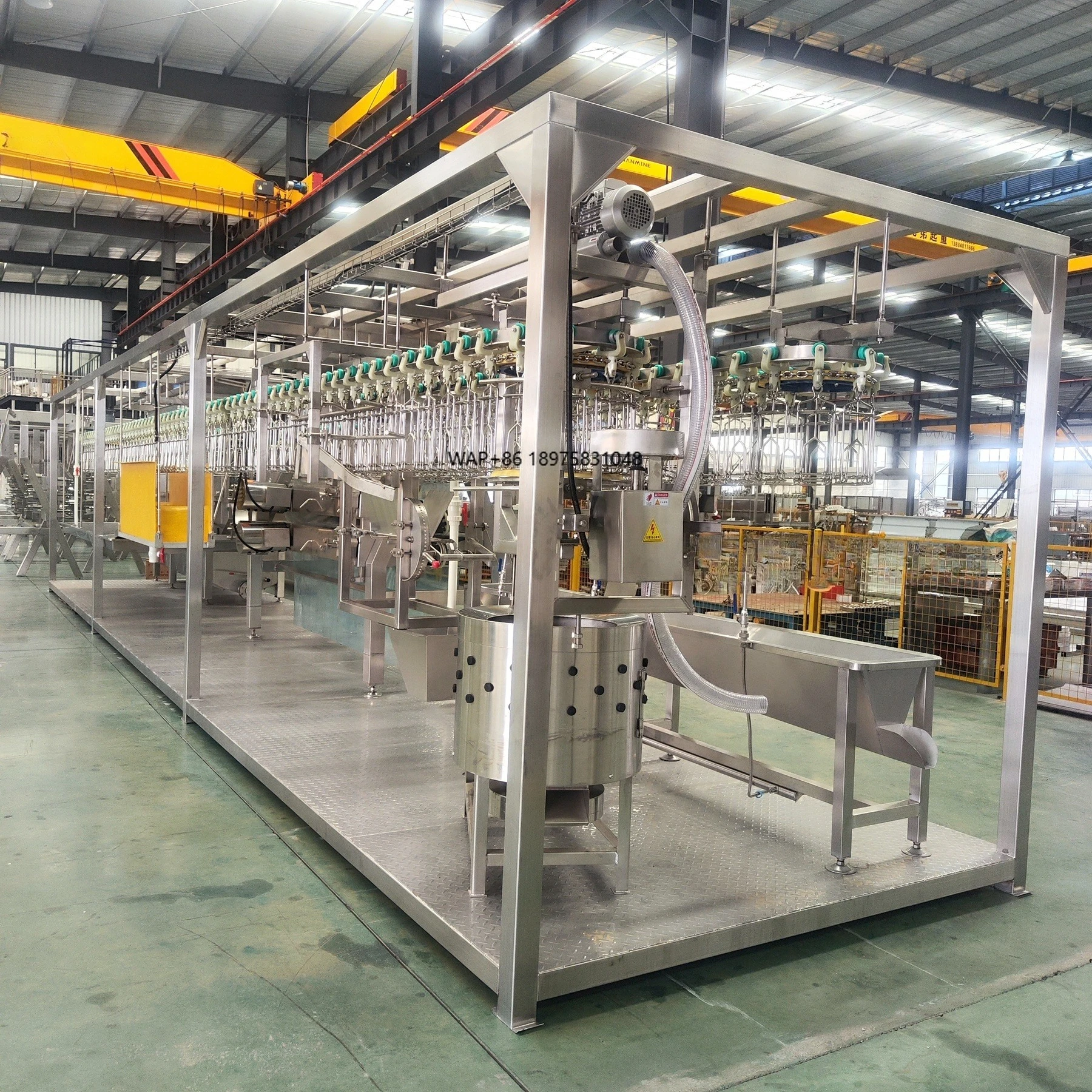 Container Size Compact Mobile Chicken Slaughtering Line  Chicken Plucker Machine Slaughter Equipment