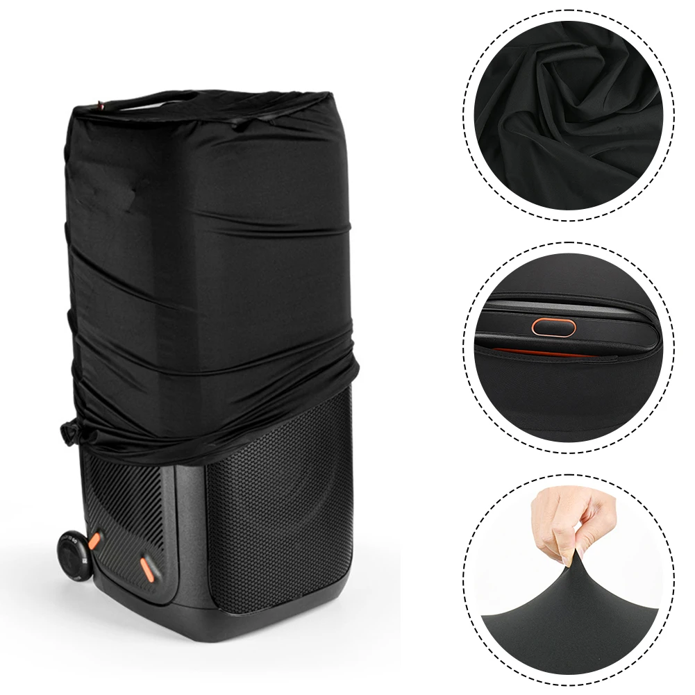 

Чисто черный нейлоновый чехол для динамиков JBL 320 и 310, черный мягкий защитный чехол от пыли, стильный внешний вид