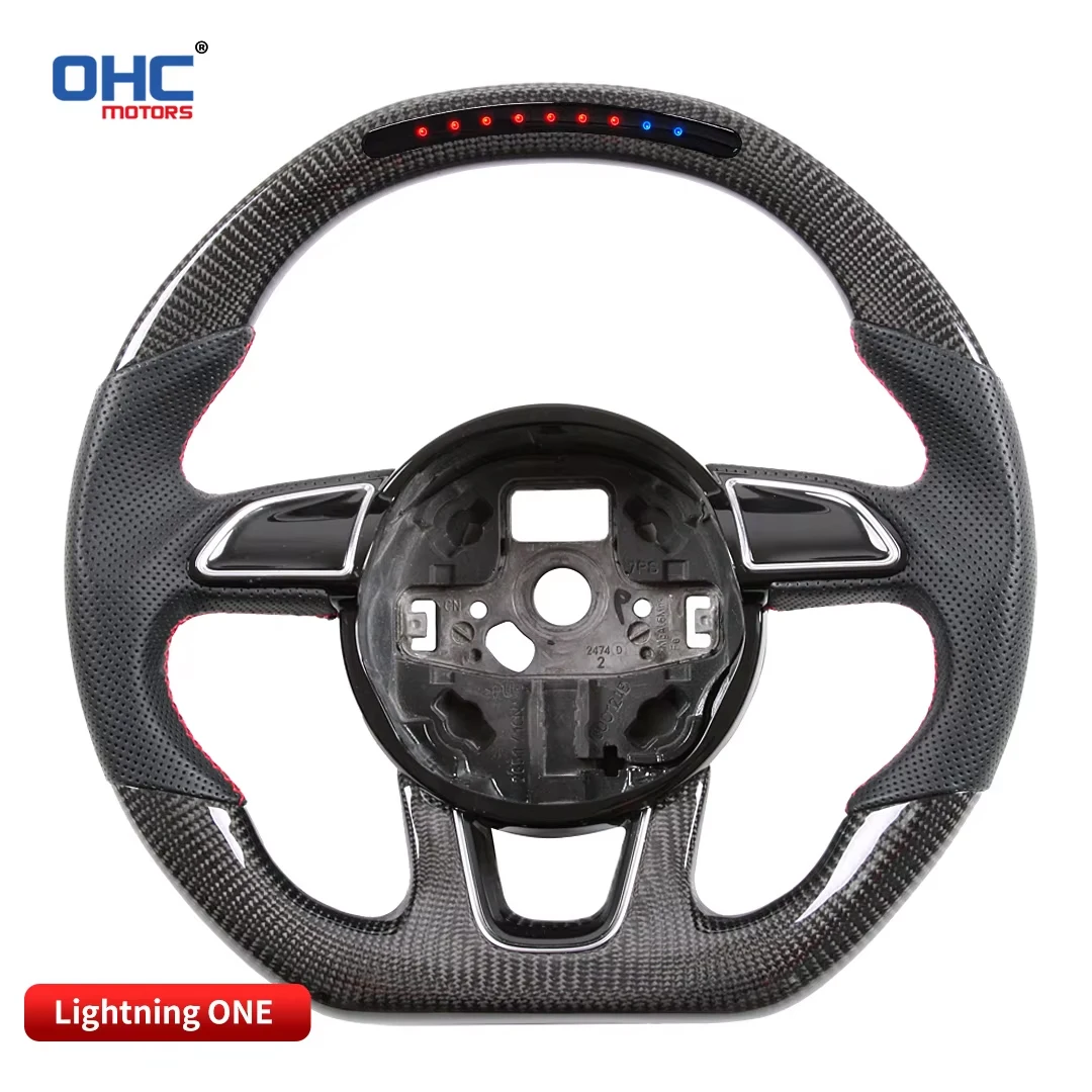 Galaxy Pro LED Data Display Steering Wheel for Audi SQ5 	Carbon Fiber Customized LED Steering Wheel