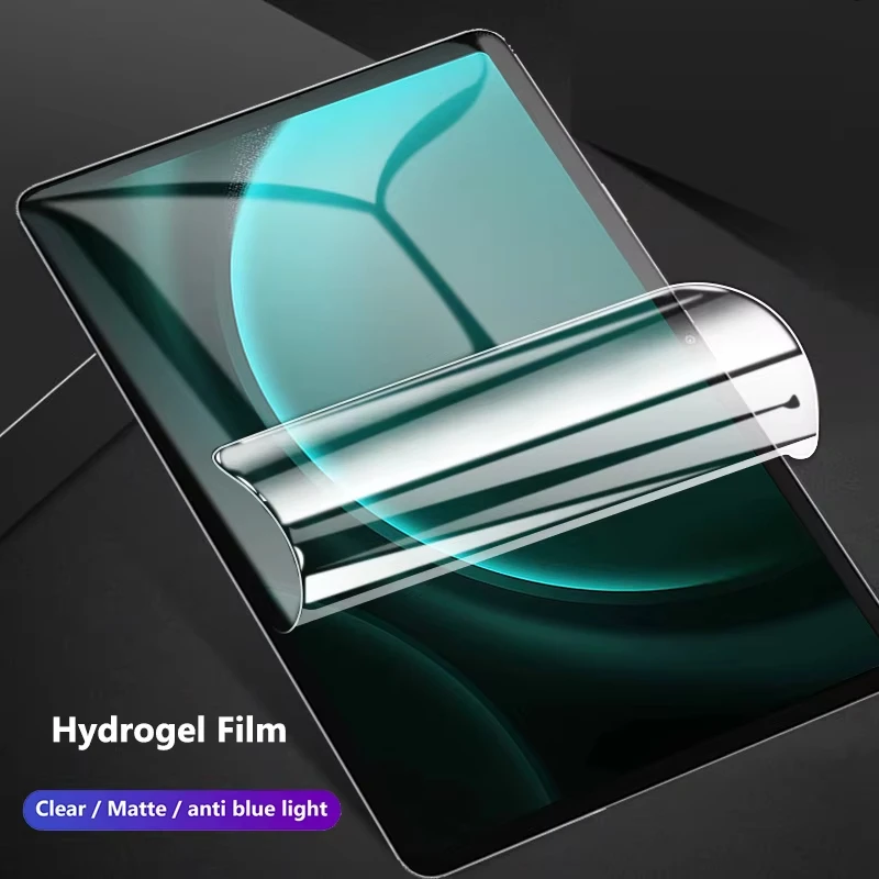 Full Cover Clear Hydrogel Film For Xiaomi Mi Pad 6S Pro 12.4 5 6 7 Pro 11 Pad 6 Max 14 Pad Pro 10.6 11 8.7 Soft Screen Protector
