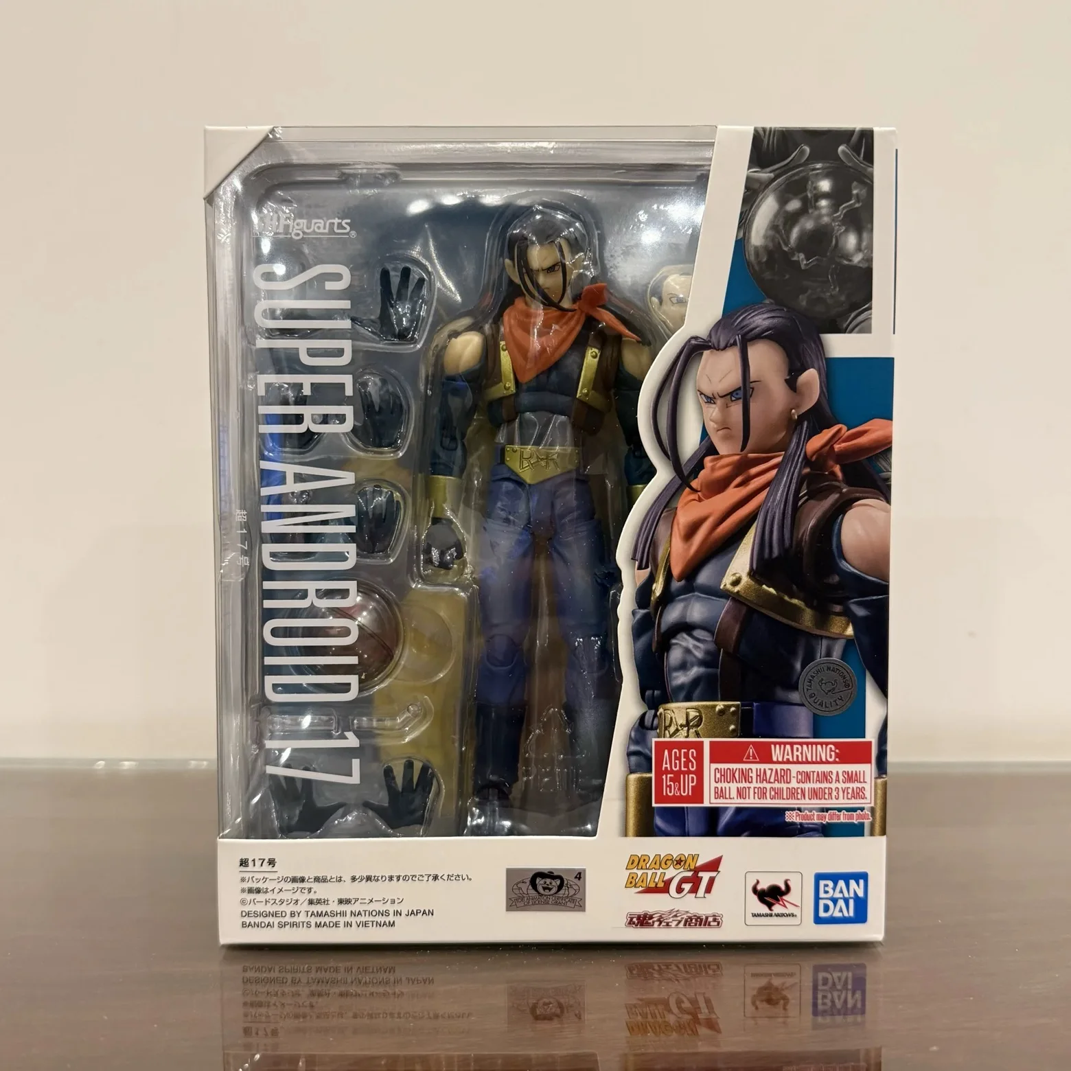 

Original Bandai S.H.Figuarts SHF SUPER Android 17 GT In Stock Anime Action Collection Figures Model Toys