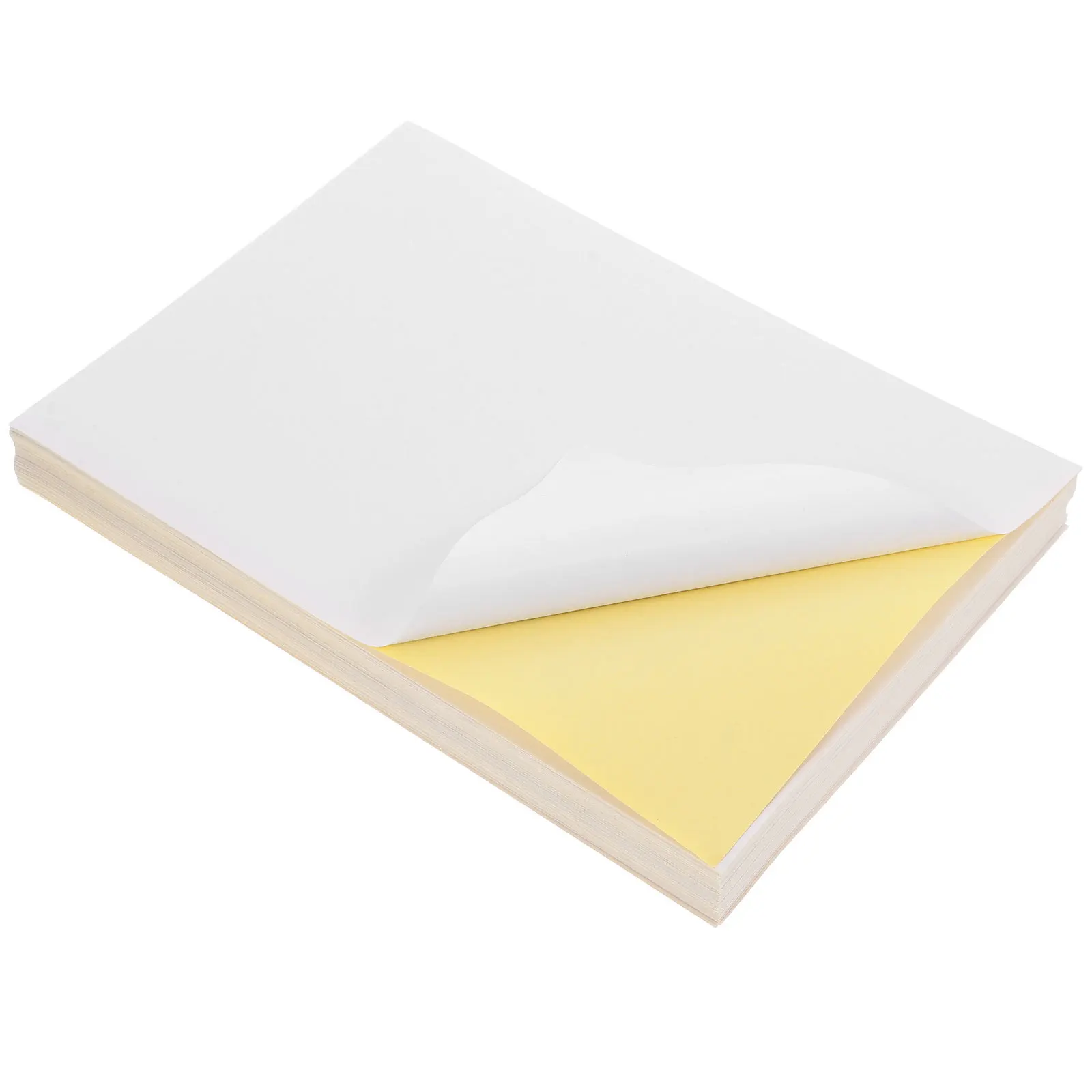 Bedruckbares Vinyl-Aufkleberpapier, A5, blanko, wasserfest, Etikettenbögen für Drucker, multifunktionales selbstklebendes Klebepapier für