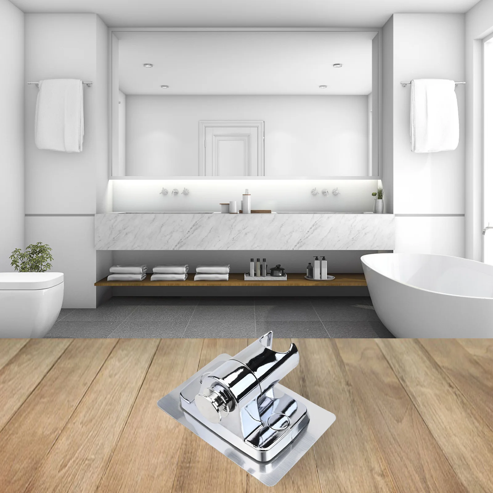 

Регулируемый на 360 градусов кронштейн для душа для простой установки на стене Водонепроницаемый и влагостойкий дизайн