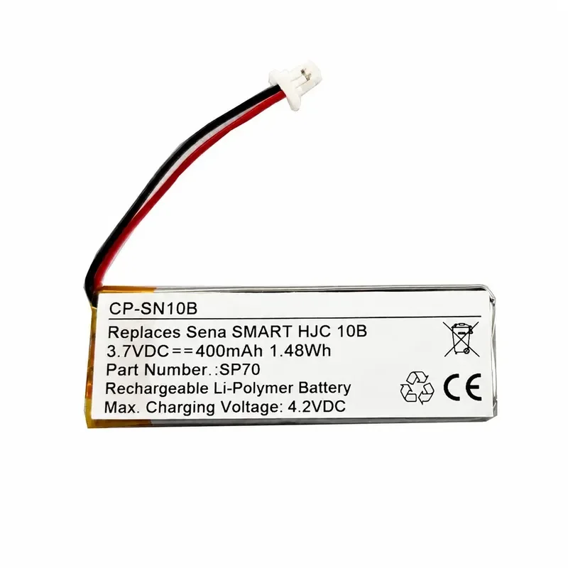 Replacement Battery for Sena SMART HJC 10B Headphone