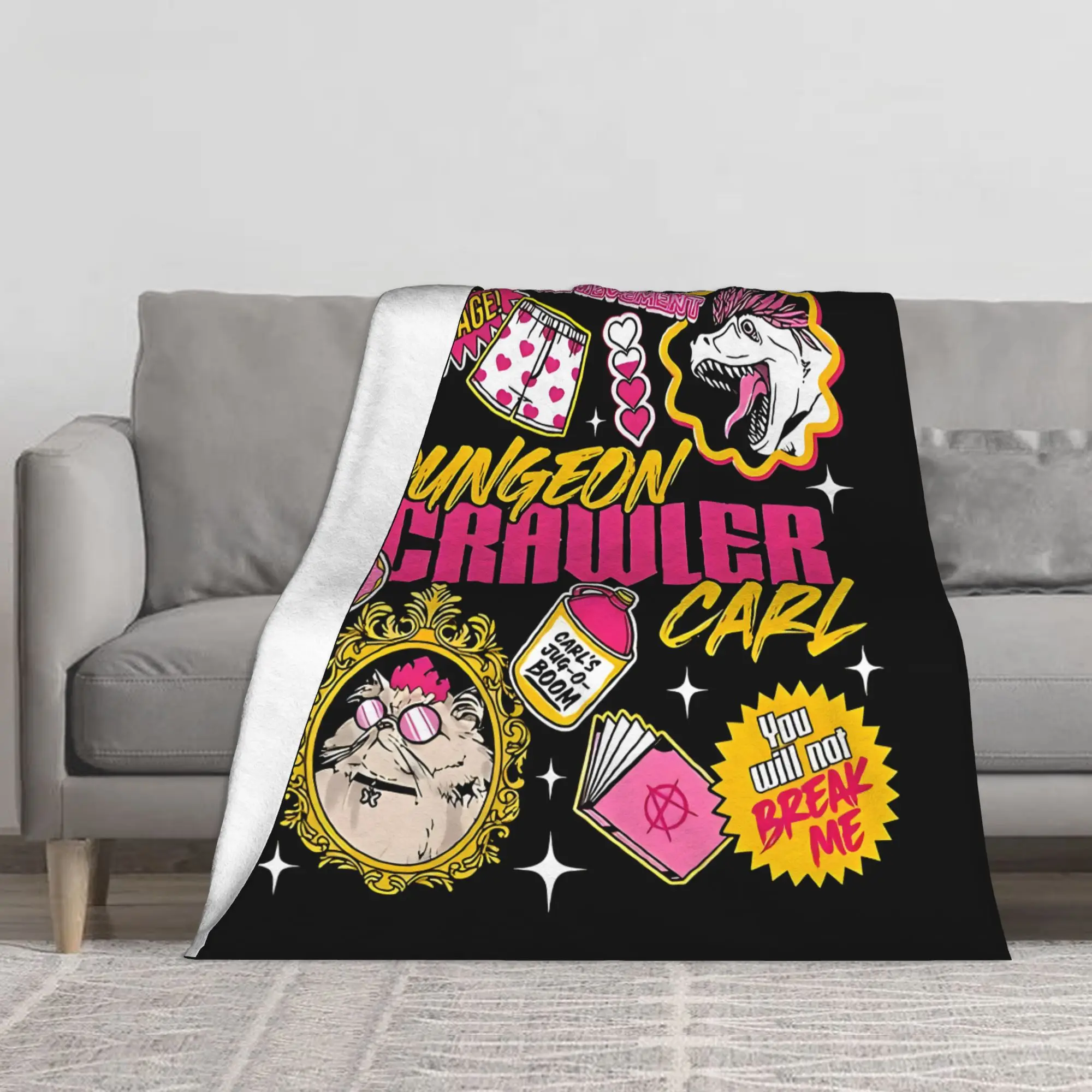 1PC Dungeon Crawler Carl Donut Blanket Throw Blanket Novelty Warm Blanket All Season Gift