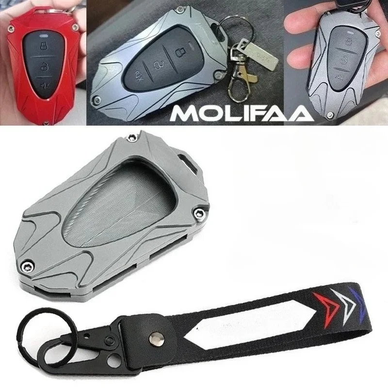 Motorcycle CNC Aluminum Remote Control Key Case Shell For SYM Husky ADV 150 Protection Cover Keychain Accessories
