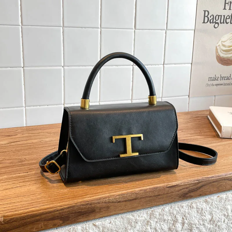 Paris Fashion Diaper Bag High-end Leather Simple Vintage Design Ladies Handbag Tote Shoulder Crossbody Messenger Bag Trendy