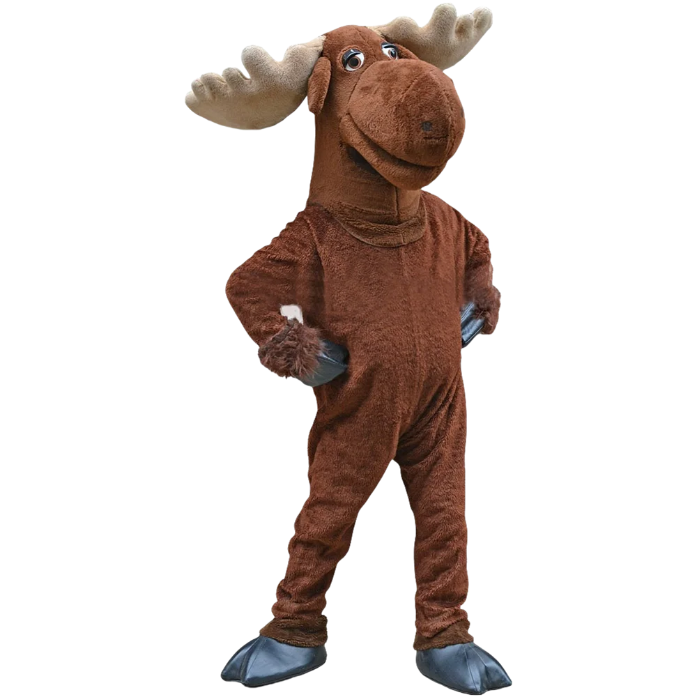 Rocky and Bullwinkle moose deer Mascot Costume Adult Hot Sale Moose Carnival Mascotte Fancy Dress Kits1578