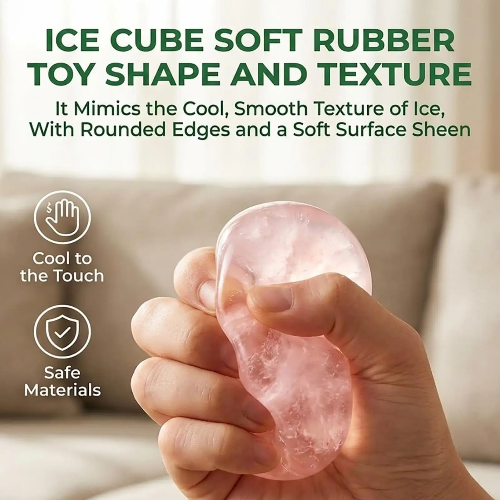 Moldable Slow Rebound Coconut Oil Squeezing Ball Round Malt Stress Relief Squeeze Toy